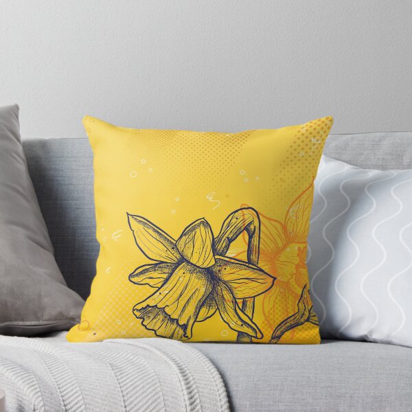 Item preview, Daffodil Flowers Yellow Botanical Art designed and sold by chaaval.