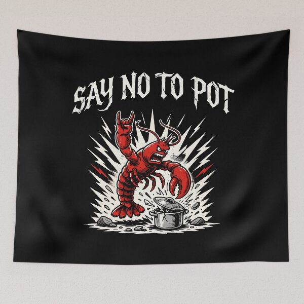 Item preview, Say No To Pot Funny Crabs Design designed and sold by Redgiant87x.