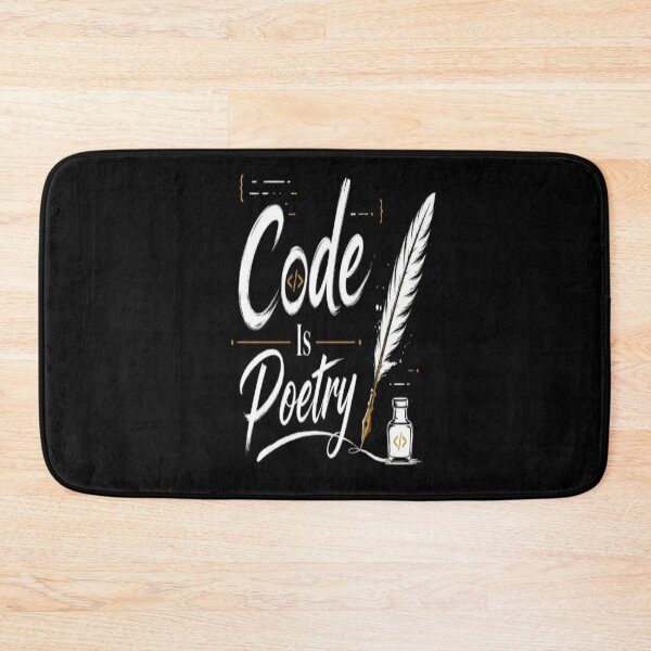 Item preview, Code Is Poetry  Minimalist Programmer Typography Design for Developers & Coders designed and sold by v6ziix.
