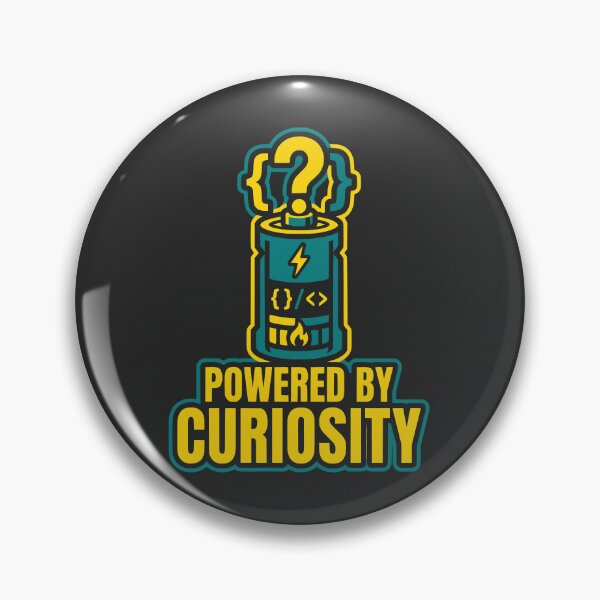 Item preview, Powered By Curiosity Developer Gift Programming Motivation Design designed and sold by Ixnor.