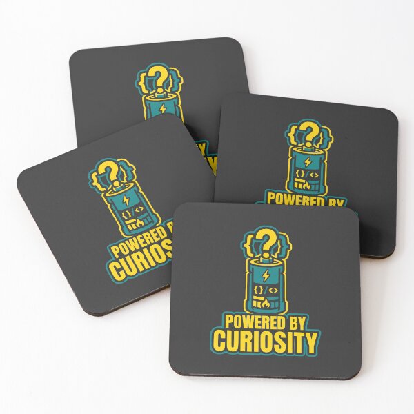 Item preview, Powered By Curiosity Developer Gift Programming Motivation Design designed and sold by Ixnor.
