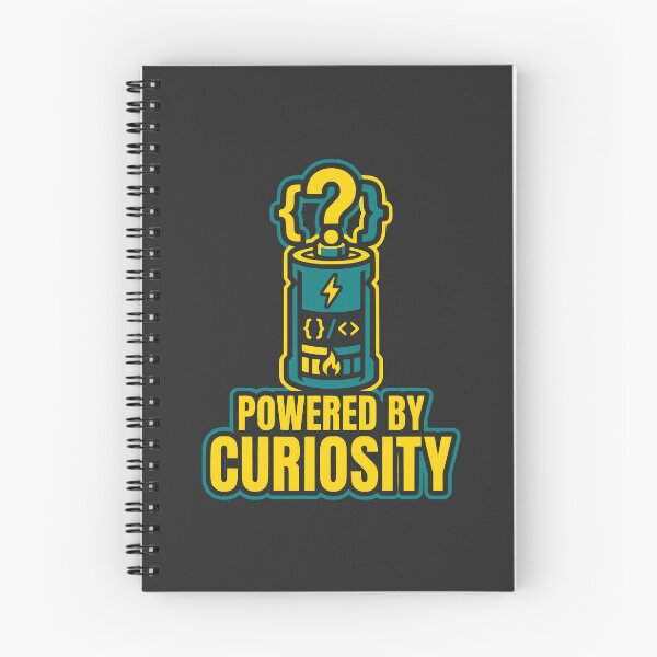 Item preview, Powered By Curiosity Developer Gift Programming Motivation Design designed and sold by Ixnor.