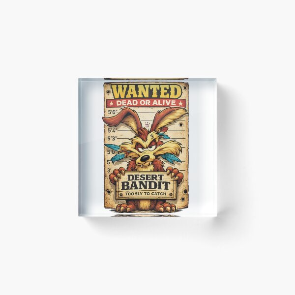 Item preview, Desert Bandit Wanted Dead Or Alive Coyote Western Mugshot Graphic designed and sold by DesignArtist.ia.