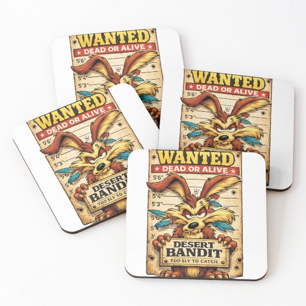 Item preview, Desert Bandit Wanted Dead Or Alive Coyote Western Mugshot Graphic designed and sold by DesignArtist.ia.