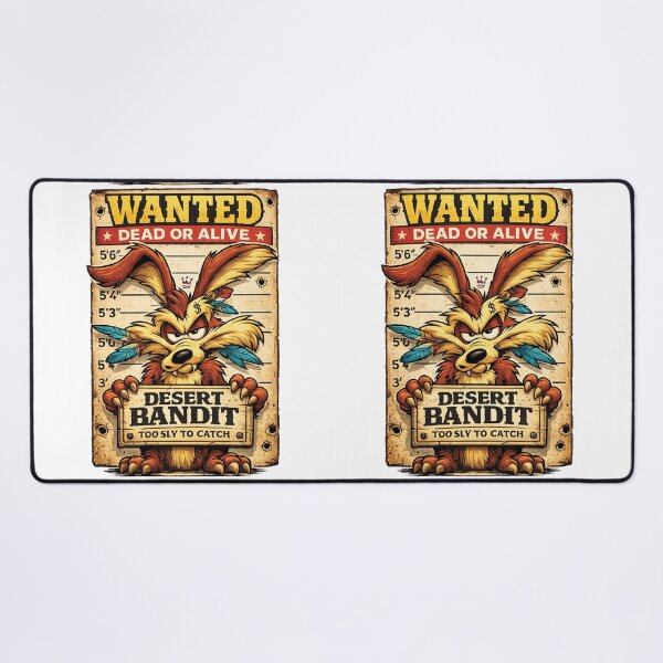 Item preview, Desert Bandit Wanted Dead Or Alive Coyote Western Mugshot Graphic designed and sold by DesignArtist.ia.