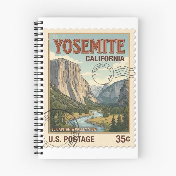 Item preview, Sello de viaje antiguo de Yosemite El Capitán, California designed and sold by k3rstman1.
