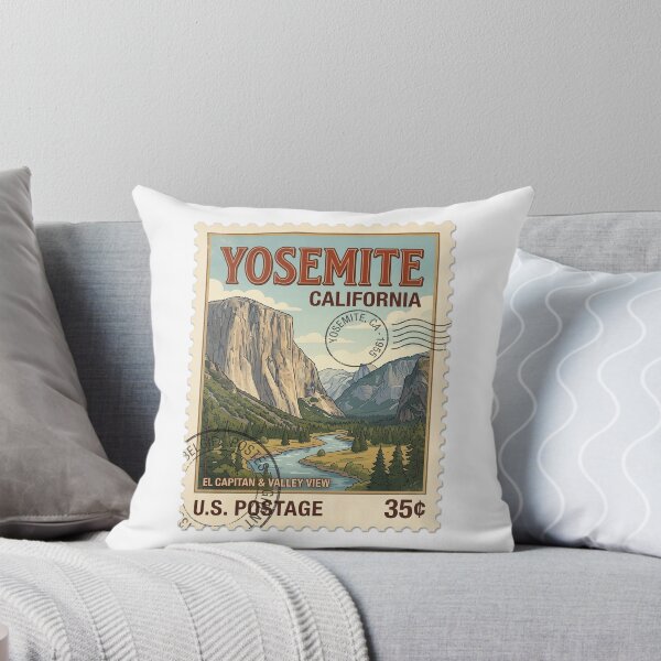 Item preview, Vintage Yosemite El Capitan California Travel Stamp designed and sold by k3rstman1.