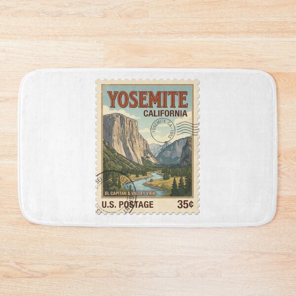 Item preview, Vintage Yosemite El Capitan California Travel Stamp designed and sold by k3rstman1.