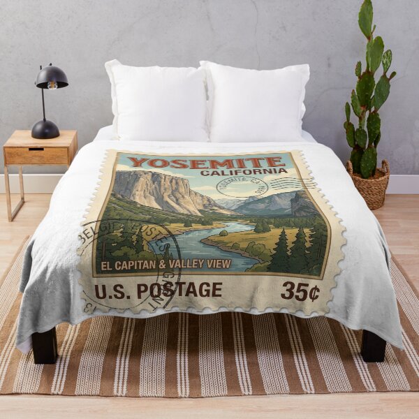 Item preview, Vintage Yosemite El Capitan California Travel Stamp designed and sold by k3rstman1.