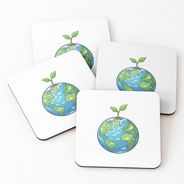 Item preview, Green Seedling Growing from Planet Earth designed and sold by YNAMREG.