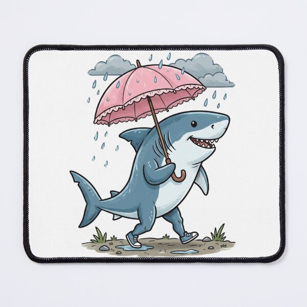 Item preview, Great White Shark With Umbrella designed and sold by YNAMREG.