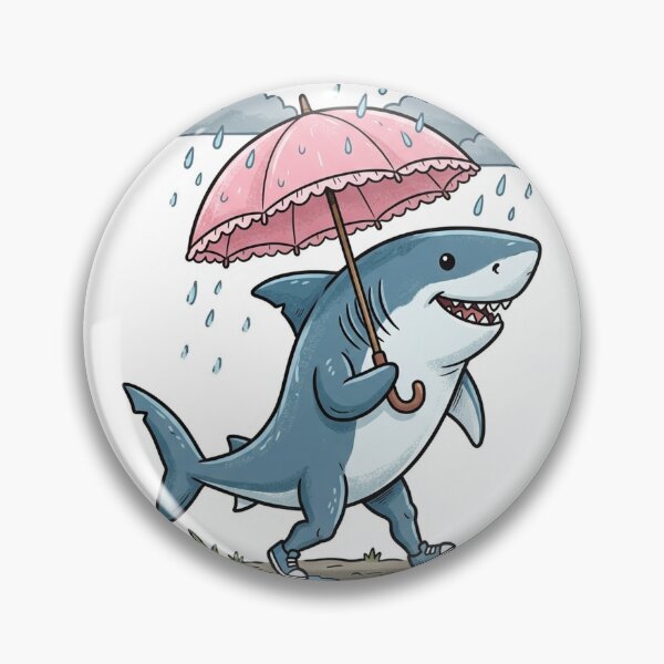 Item preview, Great White Shark With Umbrella designed and sold by YNAMREG.