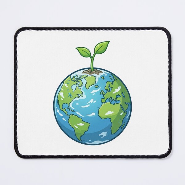 Item preview, Green Seedling Growing from Planet Earth designed and sold by YNAMREG.