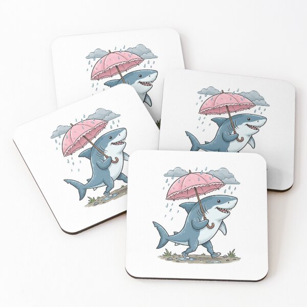 Item preview, Great White Shark With Umbrella designed and sold by YNAMREG.