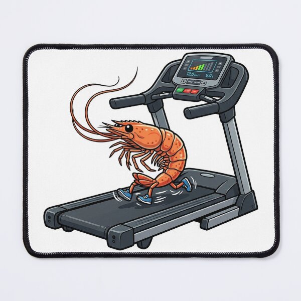 Item preview, Shrimp Running on Treadmill designed and sold by YNAMREG.