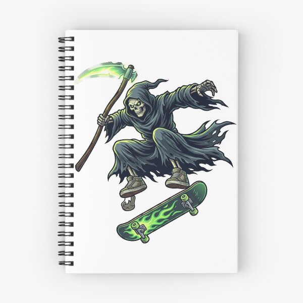 Item preview, Skateboard Grim Reaper Kickflip designed and sold by YNAMREG.