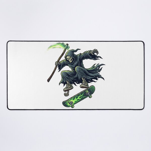 Item preview, Skateboard Grim Reaper Kickflip designed and sold by YNAMREG.
