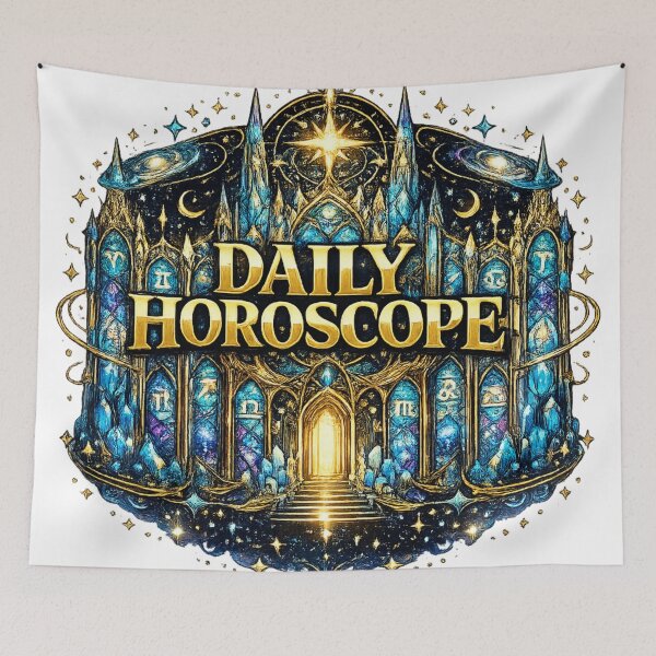 Item preview, Daily Horoscope Fantasy Zodiac Castle Astrology Design designed and sold by irfanshikh.