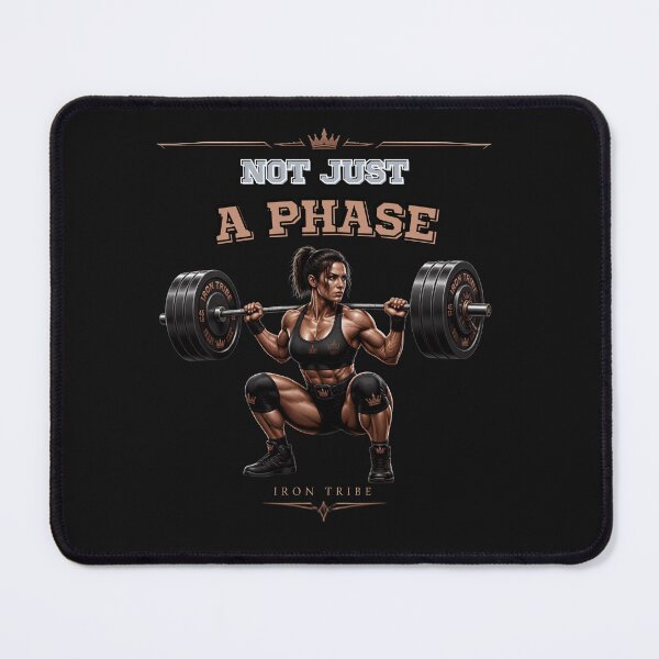 Item preview, Power Girl – NOT JUST A PHASE | Strong Women Fitness Statement designed and sold by Sparkofart07.