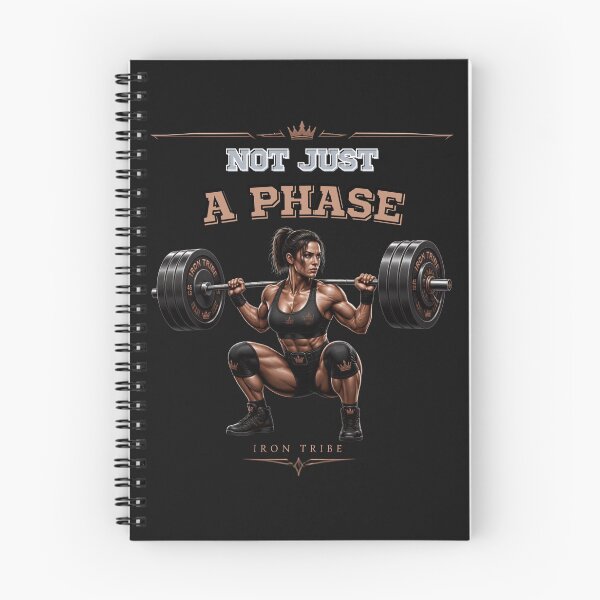 Item preview, Power Girl – NOT JUST A PHASE | Strong Women Fitness Statement designed and sold by Sparkofart07.