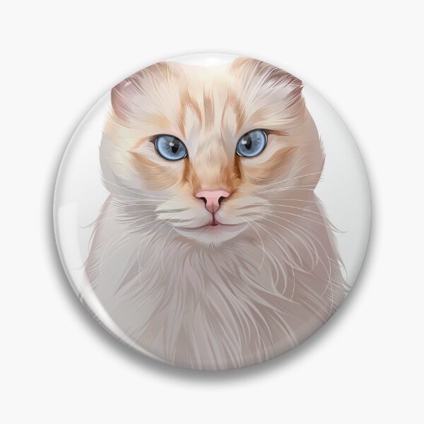Item preview, Flame Point Balinese Poodle Point Javanese Cat Art designed and sold by onebystudio.