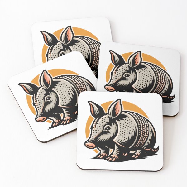 Item preview, Sticker - Decal - Pipe ‑ Stylized Armadillo Armor designed and sold by ForeverPrintsOK.