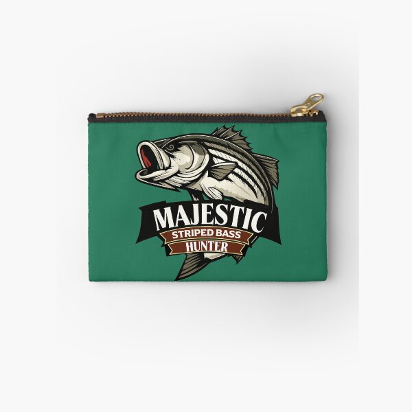 Item preview, Striped Bass fishing illustration "Majestic Stiped Bass Hunter". designed and sold by Art-Horizon.