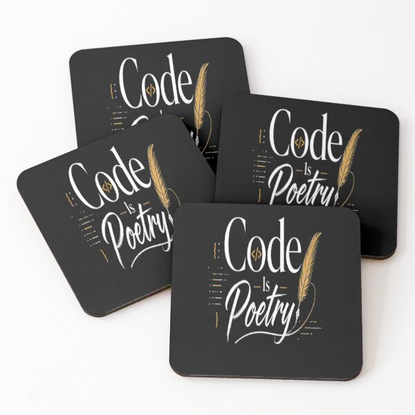 Item preview, Code Is Poetry  Minimalist Programmer Typography Design for Developers  Coders designed and sold by v6ziix.