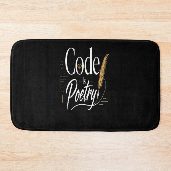 Item preview, Code Is Poetry  Minimalist Programmer Typography Design for Developers  Coders designed and sold by v6ziix.