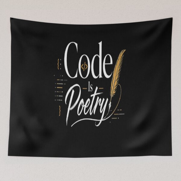 Item preview, Code Is Poetry  Minimalist Programmer Typography Design for Developers  Coders designed and sold by v6ziix.