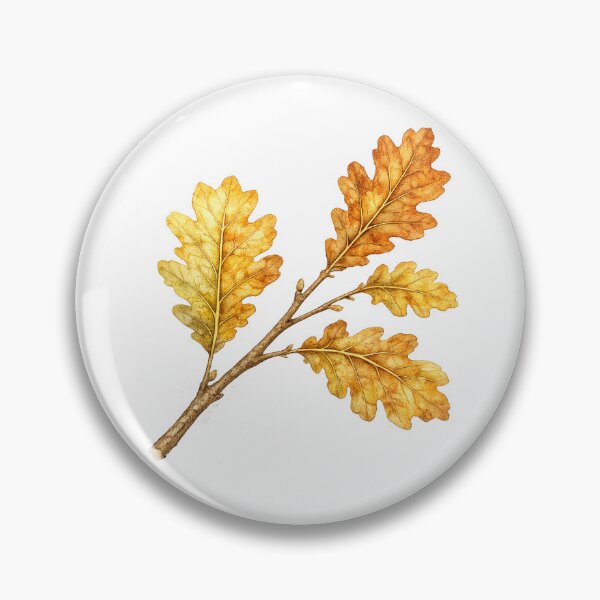 Item preview, Oak Leaf Branch Clipart | Watercolor Botanical Branch | Autumn Botanical Art designed and sold by Nolmo.