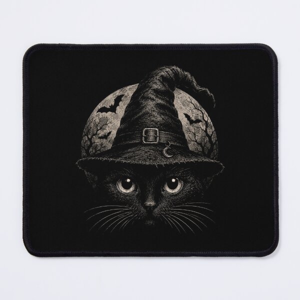 Item preview, Retro Witch Black Cat & bats Full Moon Halloween Vintage Spooky designed and sold by SOUFIANE1991.