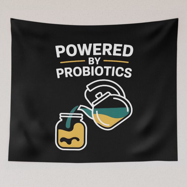 Item preview, Powerded By Probiotics Kombucha Brew designed and sold by MooonTees.
