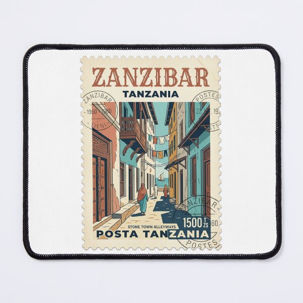 Item preview, Vintage Zanzibar Stone Town Tanzania Travel Stamp designed and sold by k3rstman1.