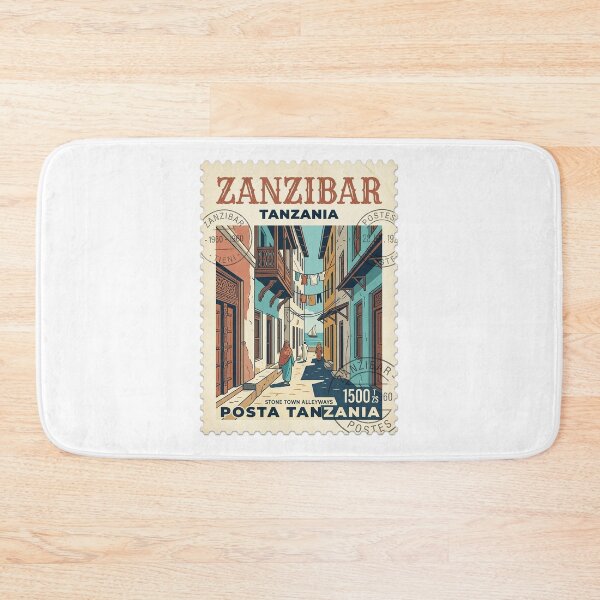 Item preview, Vintage Zanzibar Stone Town Tanzania Travel Stamp designed and sold by k3rstman1.