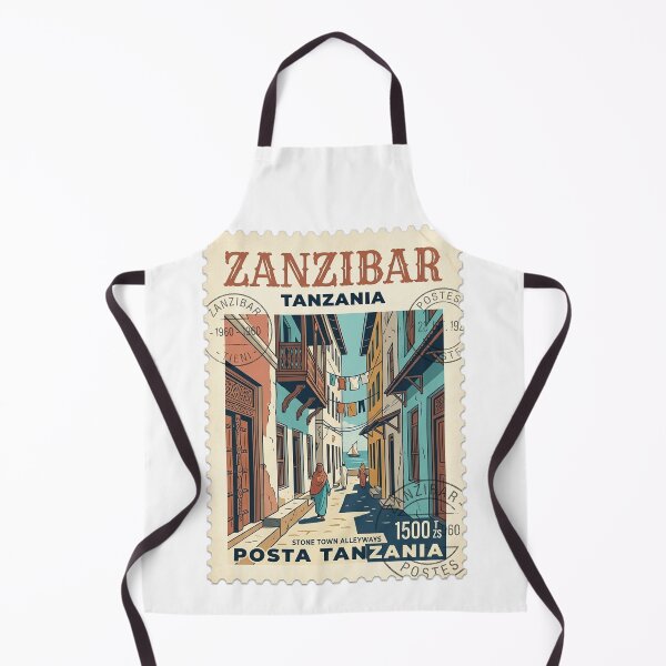 Item preview, Vintage Zanzibar Stone Town Tanzania Travel Stamp designed and sold by k3rstman1.