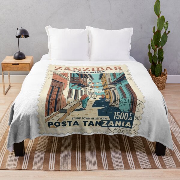 Item preview, Vintage Zanzibar Stone Town Tanzania Travel Stamp designed and sold by k3rstman1.