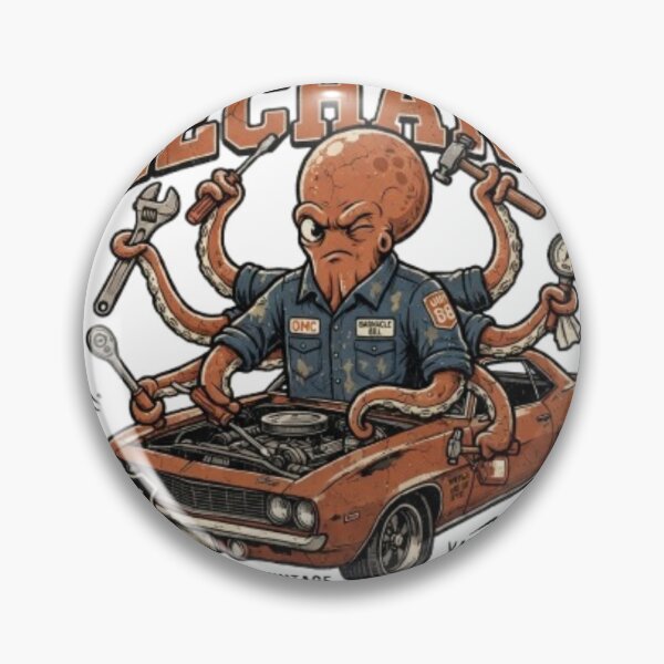 Item preview, Octopus Mechanic Funny Garage Animal Worker Shirt designed and sold by Fit On.