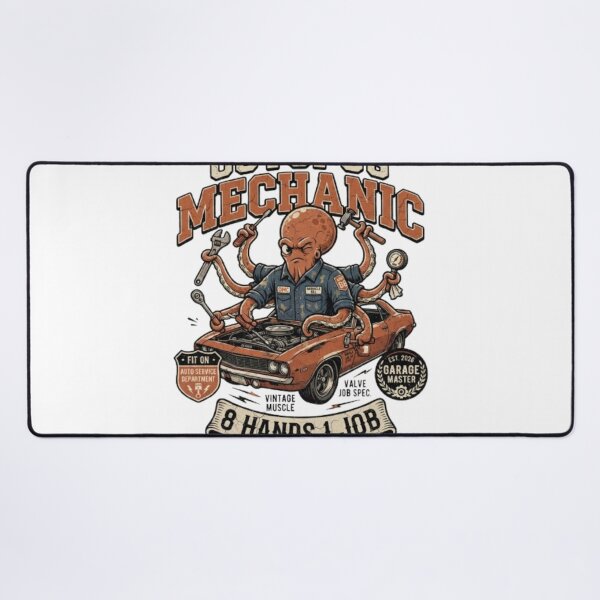 Item preview, Octopus Mechanic Funny Garage Animal Worker Shirt designed and sold by Fit On.