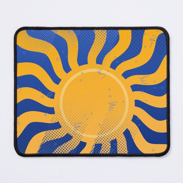 Item preview, Retro Sun Rays Blue Groovy Pattern designed and sold by chaaval.