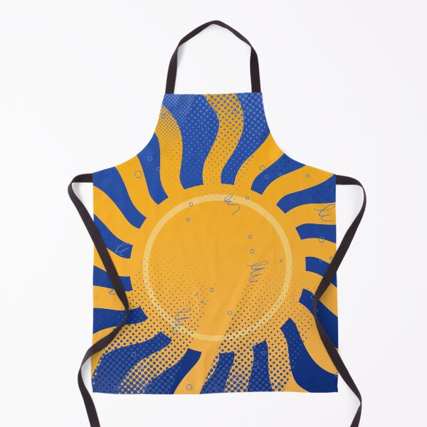 Item preview, Retro Sun Rays Blue Groovy Pattern designed and sold by chaaval.