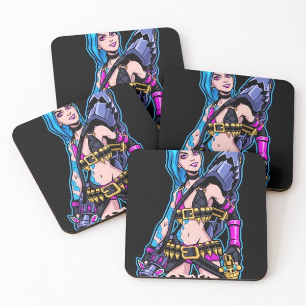 Item preview, Jinx League of Legends Vector Gaming Graphic Tee designed and sold by Senpaiwaves.