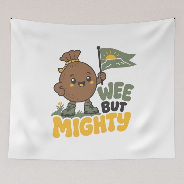Item preview, Edinburgh Wee But Mighty – Hiking Haggis Hero designed and sold by Fenay Designs.