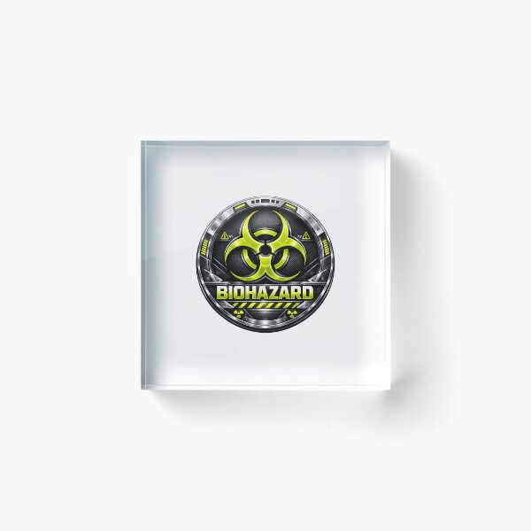 Item preview, BIOHAZARD - SIGNS - RETRO MODERN SIGN - UNIQUE RARE ORIGINAL TSHIRT STICKER designed and sold by SentientGallery.