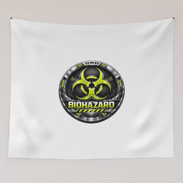 Artikelvorschau, BIOHAZARD - SCHILDER - RETRO MODERNES SCHILD - EINZIGARTIGER, SELTENER ORIGINAL-T-SHIRT-AUFKLEBER entworfen und verkauft von SentientGallery.
