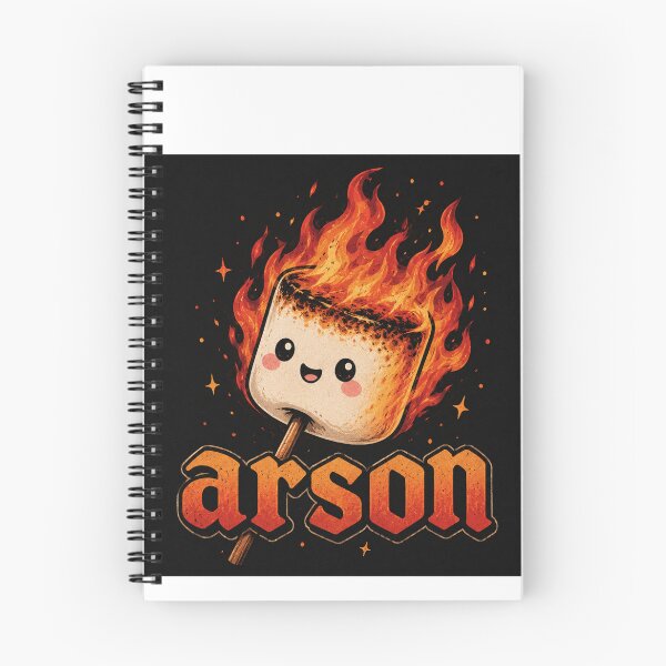 Item preview, Arson Marshmallow Shirt | Funny Burning Marshmallow Pun | Cute Campfire Humor Tee designed and sold by SleepyLlamaClothes.