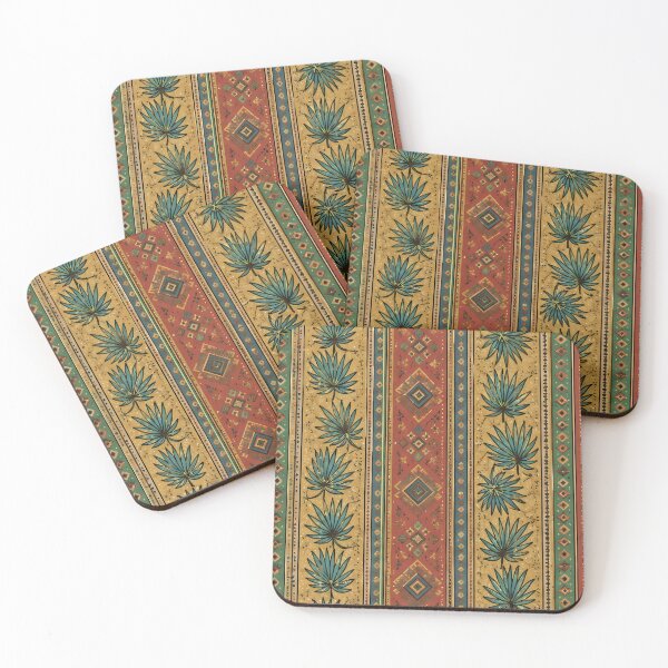 Item preview, Vibrant Nigerian Heritage Palm and Diamond Border designed and sold by Cha-Tea.