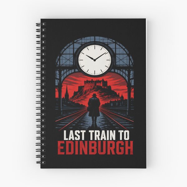 Item preview, Edinburgh Last Train – Red Noir Castle Journey designed and sold by Fenay Designs.