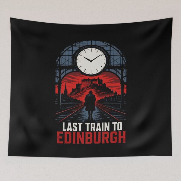 Item preview, Edinburgh Last Train – Red Noir Castle Journey designed and sold by Fenay Designs.