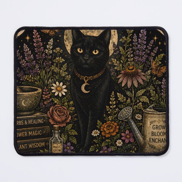 Item preview, Botanical Witch | Black Cat Floral Witchy Garden Vintage Halloween Design designed and sold by KAM-KAM-STORE.